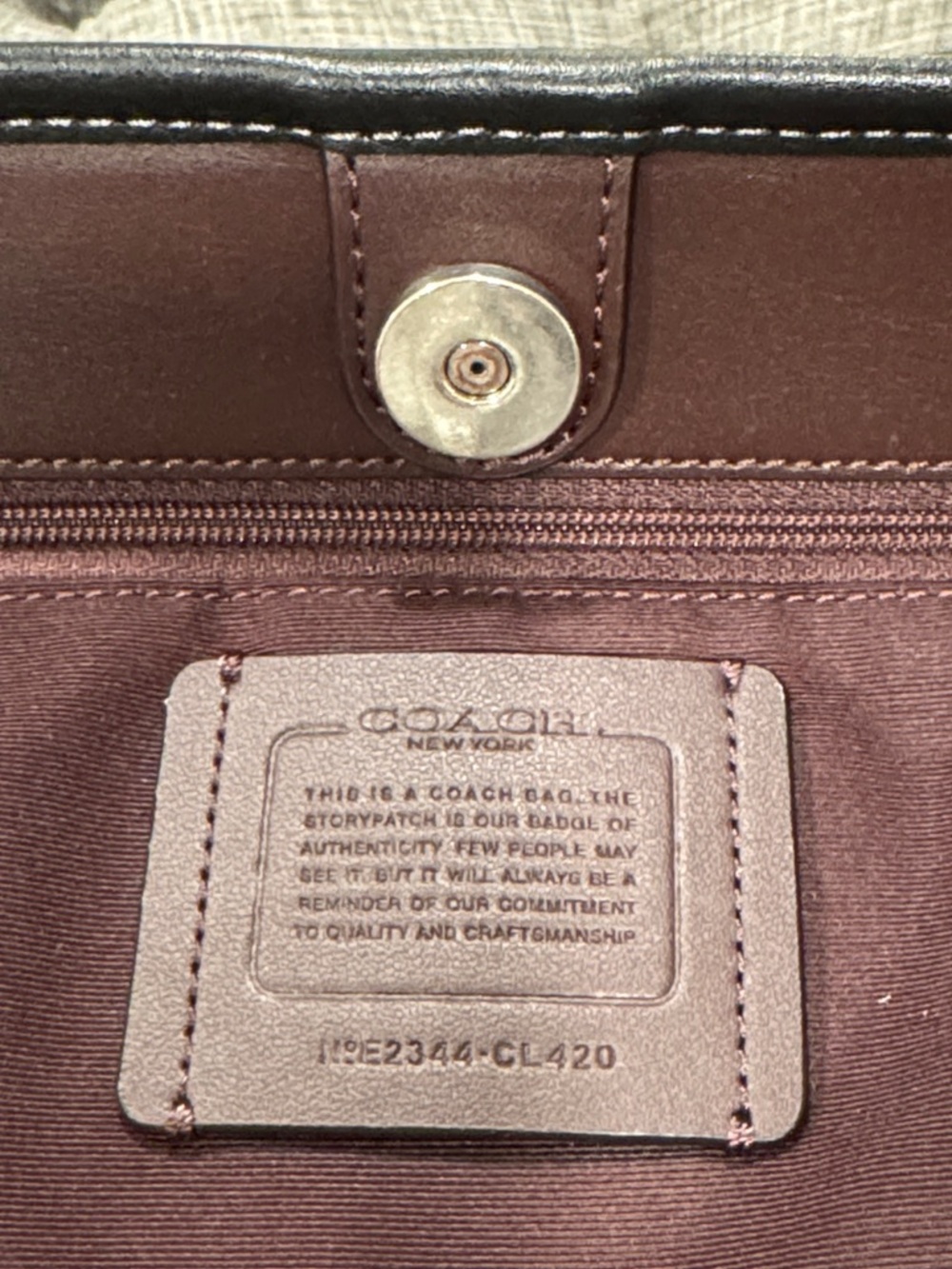 Coach Bag City Tote in Signature Brown with Floral Print - Picture 12 of 17